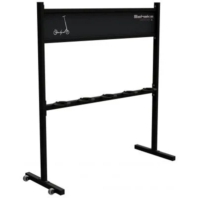 Mobiler Scooterständer mit Werbeschild Mobiler Scooterständer mit Werbeschild