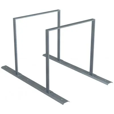 Fahrradanlehnbügel Reihenanlage Stahlrohr 50 x 12 mm Fahrradanlehnbügel Reihenanlage Stahlrohr 50 x 12 mm