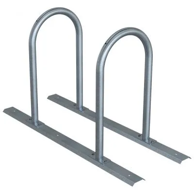 Fahrradanlehnbügel Reihenanlage Stahlrohr Ø 48 mm Fahrradanlehnbügel Reihenanlage Stahlrohr Ø 48 mm