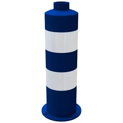 Inselpfosten Ø178x646mm, blau - weiß Inselpfosten Ø178x646mm, blau - weiß