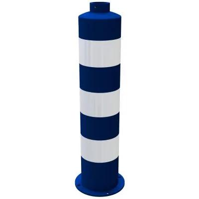 Inselpfosten Ø178x846mm, blau - weiß Inselpfosten Ø178x846mm, blau - weiß