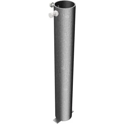 Bodenhülse mit zwei Verschraubungen für Ø 48, Ø 60, Ø 76 mm Rohrpfosten Bodenhülse mit zwei Verschraubungen für Ø 48, Ø 60, Ø 76 mm Rohrpfosten