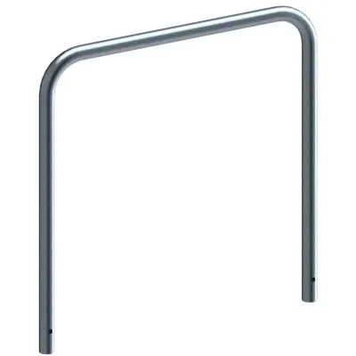 Rohrbügel aus Stahlrohr Ø 48 x 2,5 mm ohne Querholm zum Einbetonieren