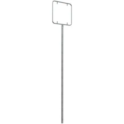 Schilderpfosten mit Rahmen Schilderpfosten mit Rahmen