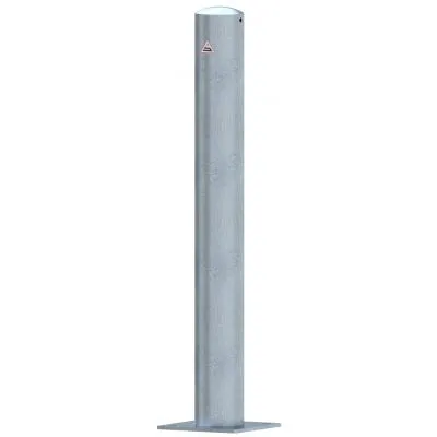 Absperrpfosten Stahlrohr Ø 108 x 2,9 mm ortsfest für Dübelbefestigung Absperrpfosten Stahlrohr Ø 108 x 2,9 mm ortsfest für Dübelbefestigung