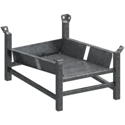 Lager- und Transportpalette für Schnurrpfähle und Absperrleinenhalter Lager- und Transportpalette für Schnurrpfähle und Absperrleinenhalter