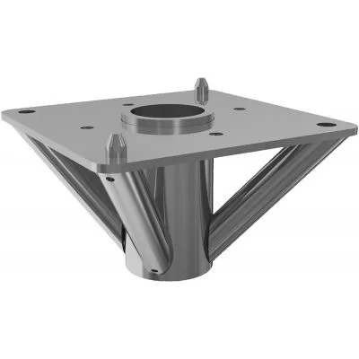 Grundplatte mit Aussteifungsrohren