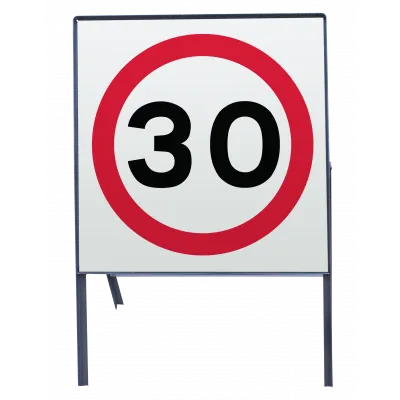 Temporäre Geschwindigkeitsbegrenzungsschilder 750x750 mm