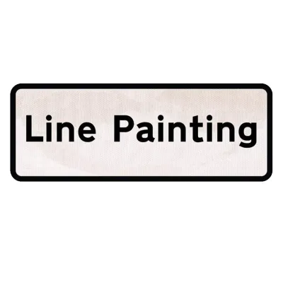 Linienmalerei – Verkehrszeichen