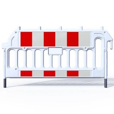 Verkehrsbarriere mit Branding-Fläche