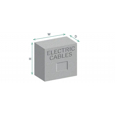 Betonmarkierungsblöcke für Versorgungsleitungen Betonmarkierungsblöcke für Versorgungsleitungen