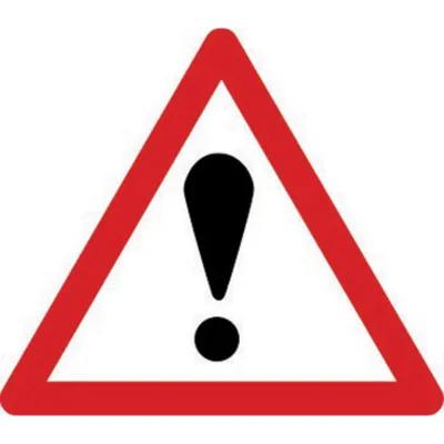 Gefahr voraus – Verkehrsschild Gefahr voraus – Verkehrsschild