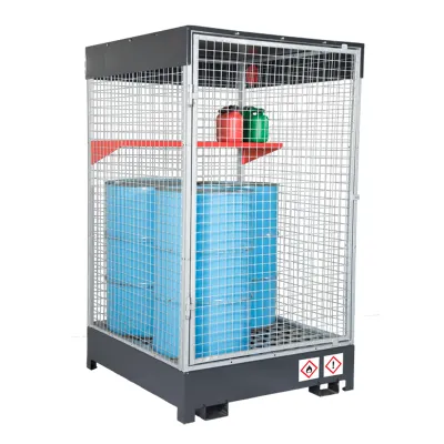 Sicherheitslagerkäfig für Gefahrstoffe Sicherheitslagerkäfig für Gefahrstoffe