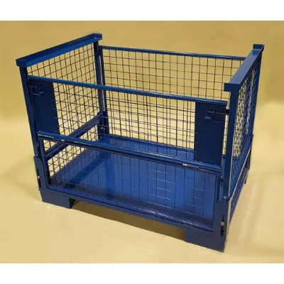 Faltbare Gitterbox aus Drahtgeflecht – 1240 mm x 835 mm x 970 mm Faltbare Gitterbox aus Drahtgeflecht – 1240 mm x 835 mm x 970 mm