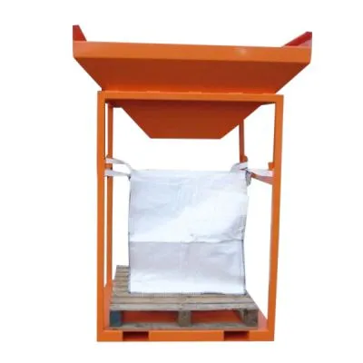 Statischer Schüttgutbehälter mit Gabeltaschen Statischer Schüttgutbehälter mit Gabeltaschen