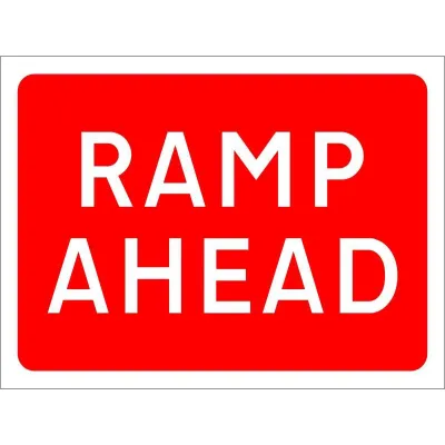 Rampe voraus – Verkehrsschild