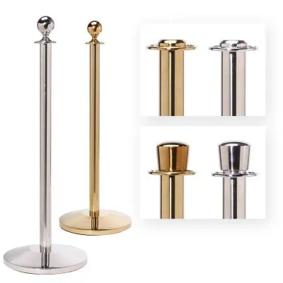 Edelstahl Absperrpfosten mit Seil Edelstahl Absperrpfosten mit Seil