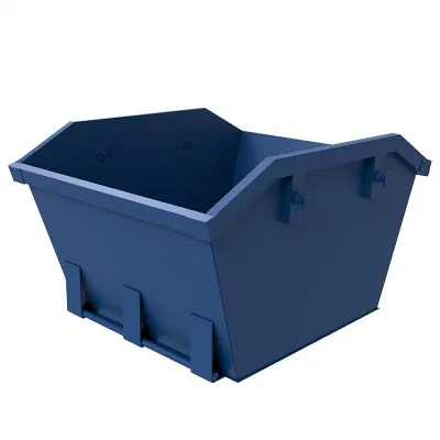 2-Yard-Bauschuttcontainer – offen, Kettenaufnahme 2-Yard-Bauschuttcontainer – offen, Kettenaufnahme