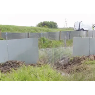 Wasserratten-Schutzzaun Wasserratten-Schutzzaun