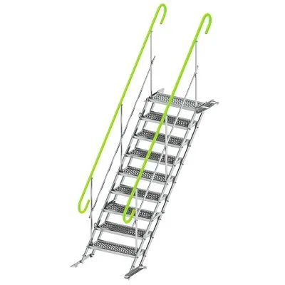 Temporäre Graben-Treppe